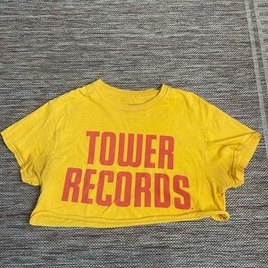 Authentic Tower Records crop top